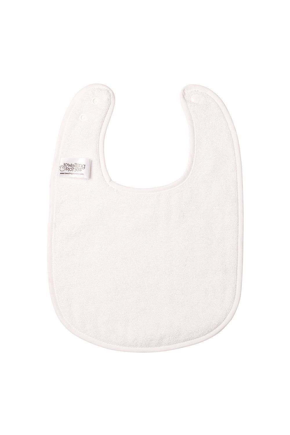 Large Bamboo Bib With Adjustable Neck Clasps