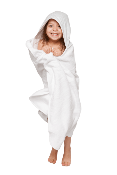 Personalised Hooded Toddler Bath Towels - Towelling Stories