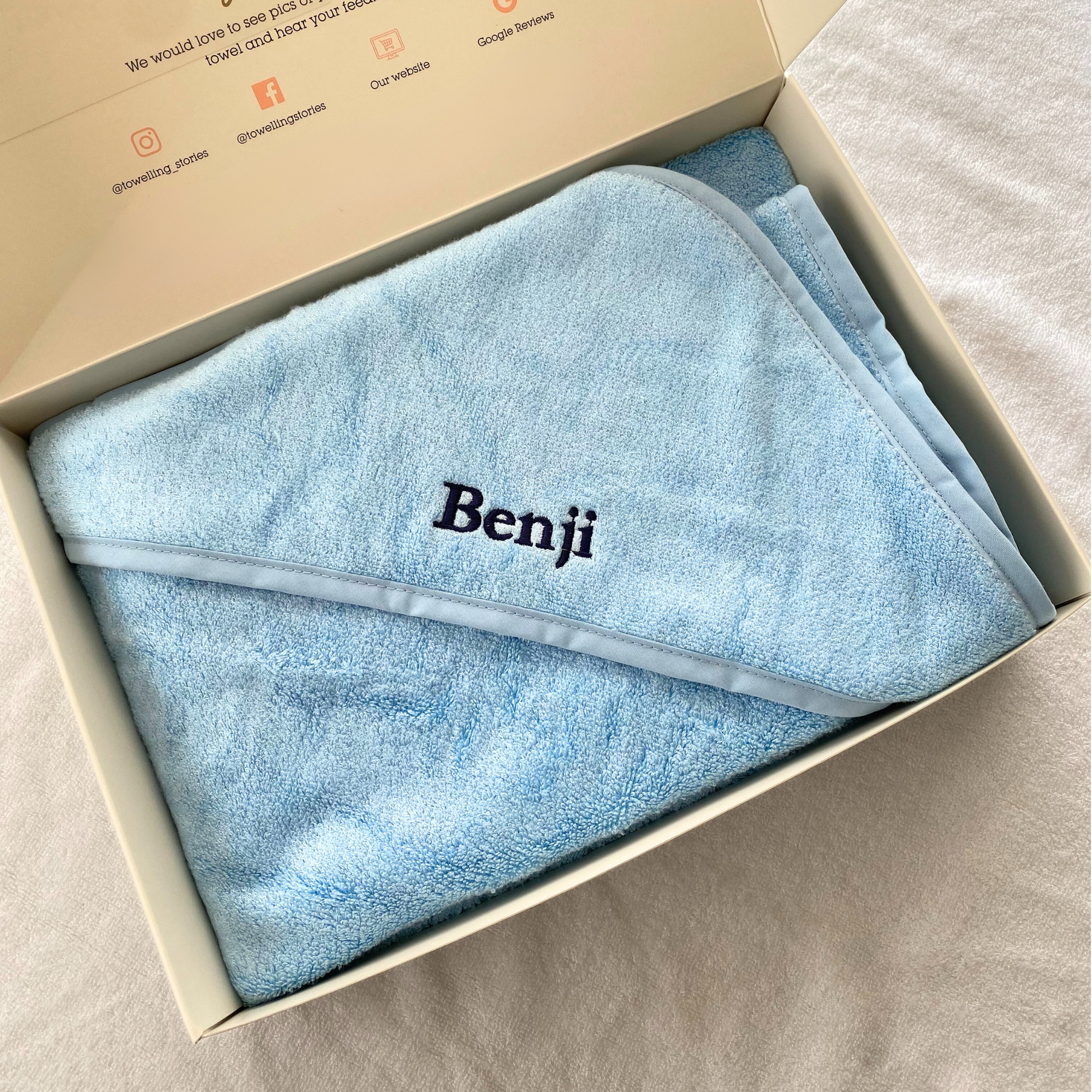 Personalised Hands Free Baby Bath Towels