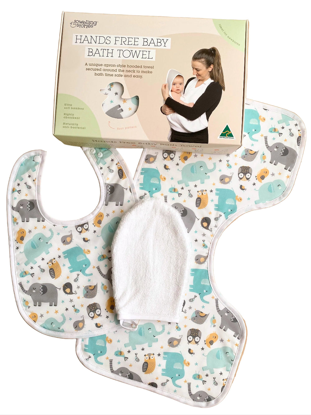 Baby Gift Set with owls and elephants