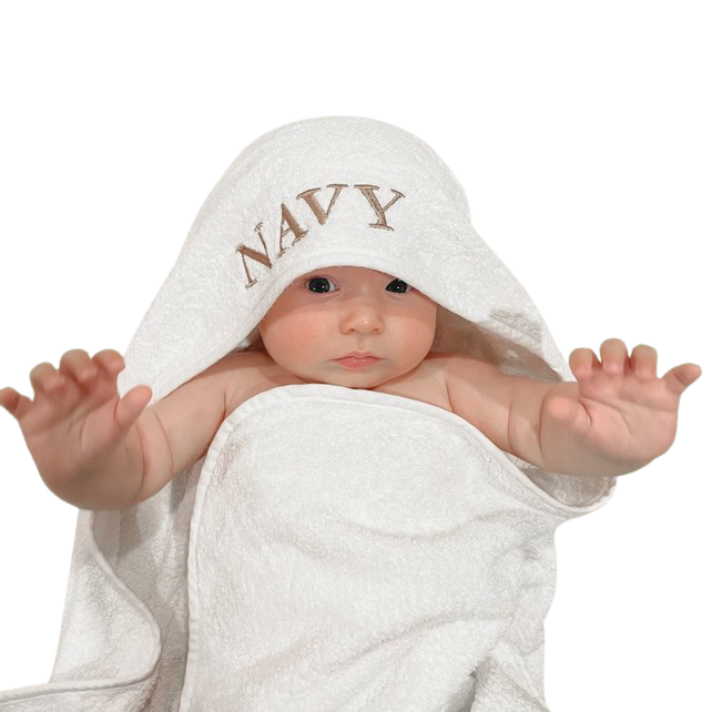 Personalised Hooded Baby Bath Towel