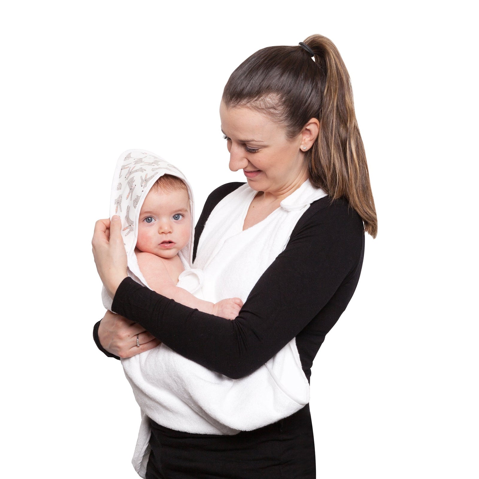 Hands Free Baby Bath Towel – Hooded Bamboo Baby Towel for Newborns - Towelling Stories