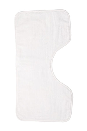 Plain white Rectangular Burp Cloths