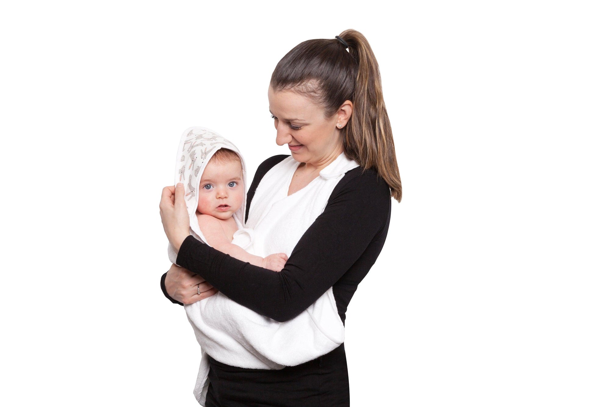 Personalised Hands Free Baby Bath Towels - Towelling Stories