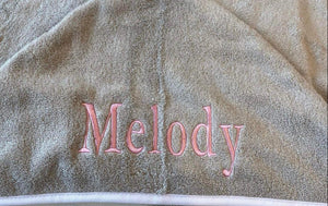 Personalised Hands Free Baby Bath Towels - Towelling Stories