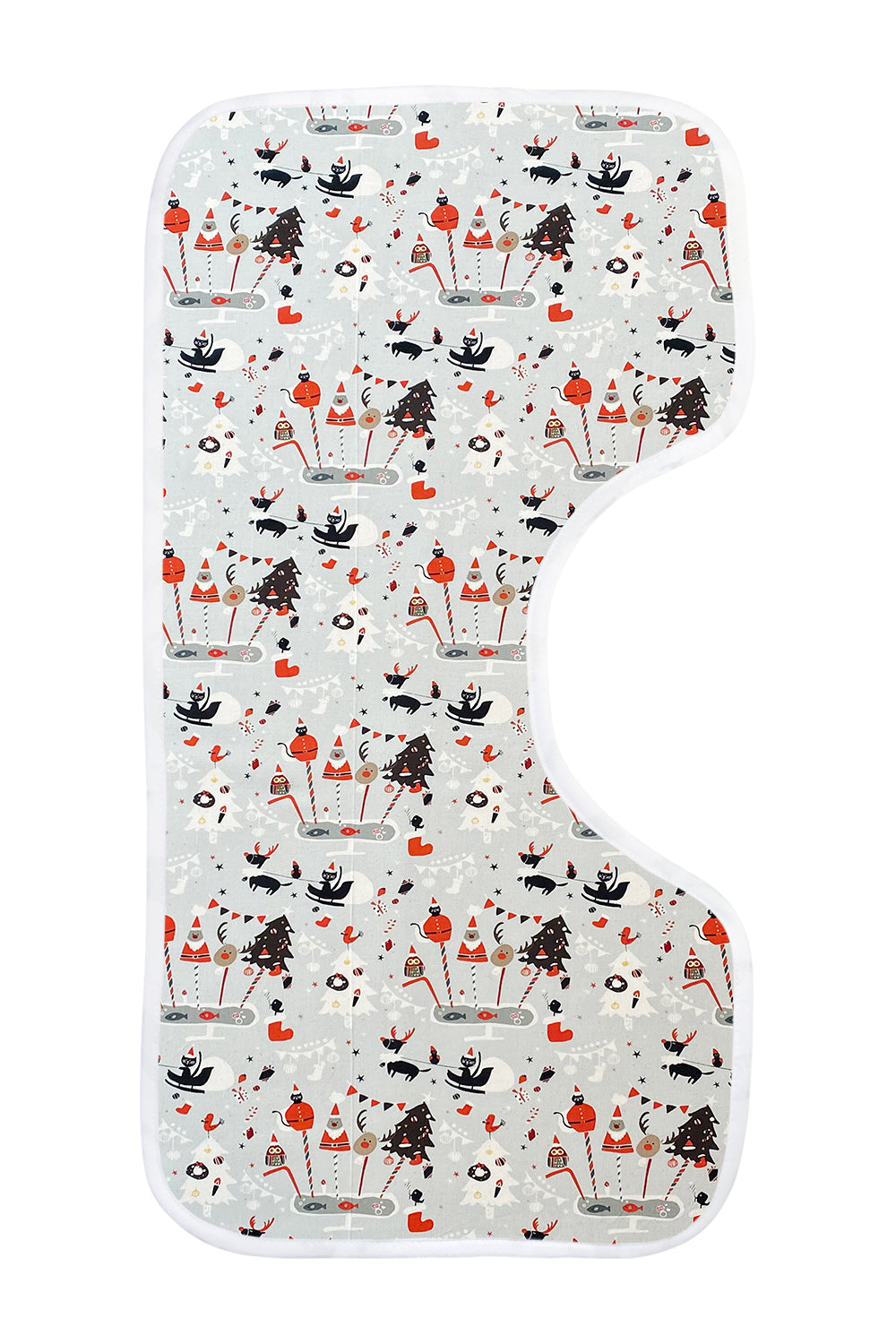 Christmas Bamboo Burp Cloths