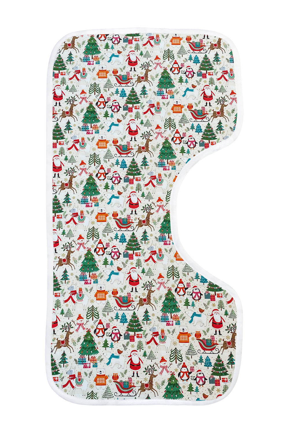 Christmas Bamboo Burp Cloths